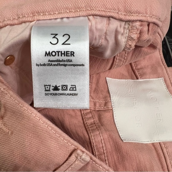 Mother Superior The Insider Hover Jeans Peach Parfait 32 NWT - Picture 6 of 7
